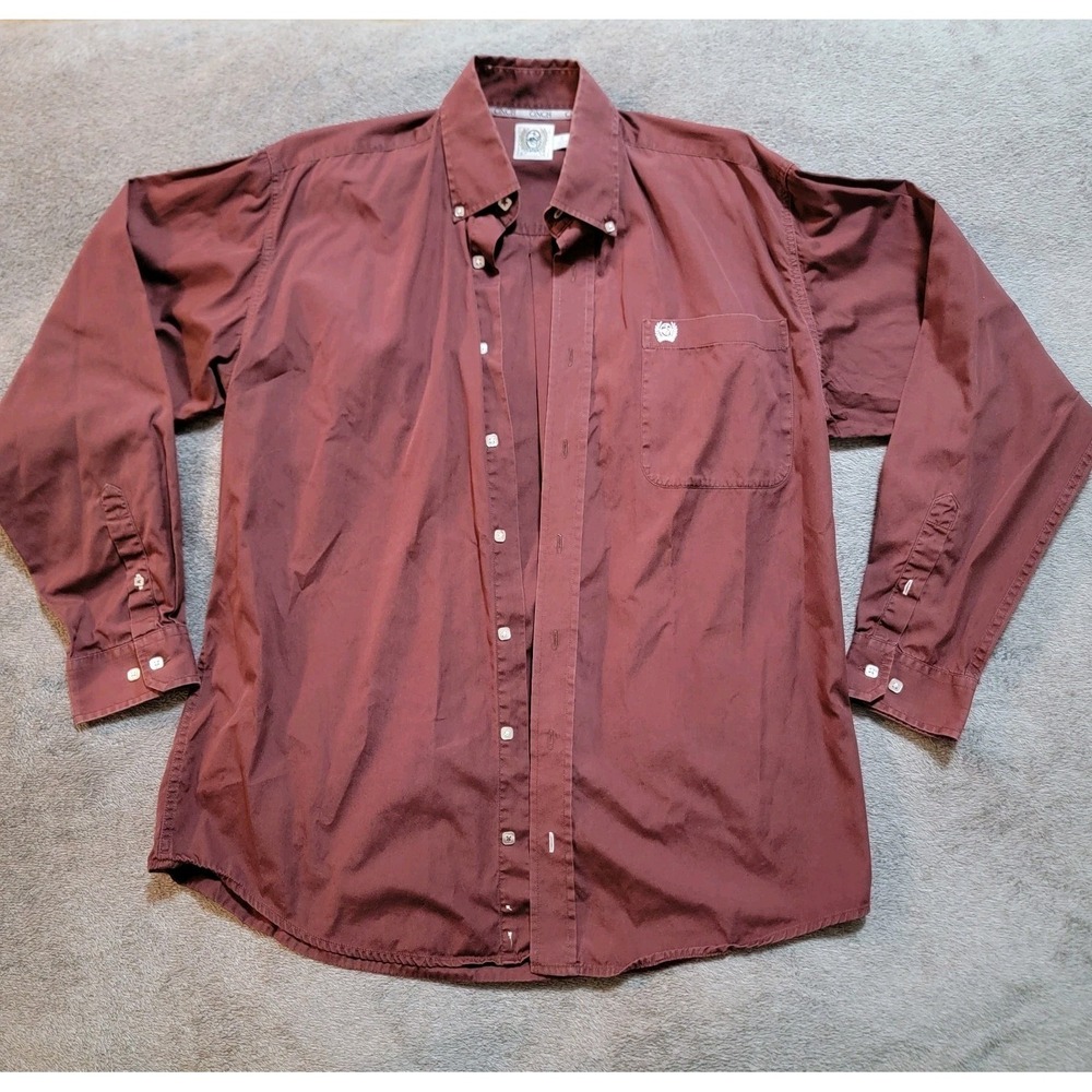 Cinch Men's Long Sleeve Button Down Shirt‎ Size Small